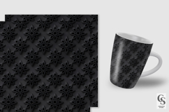 Black thread chikankari embroidery Seamless Patterns Product Image 2