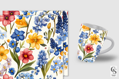 Colorful Spring Wildflowers Seamless Pattern Product Image 4