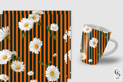 3D Daisy Striped Flower Backgrounds Product Image 5