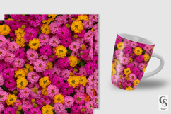 Pink Summer Lantana Flowers Digital Paper Product Image 2