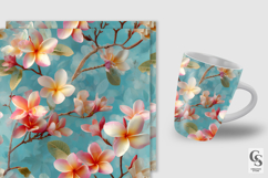 Spring Plumeria Flowers Pattern | Fresh Tropical Florals Product Image 4