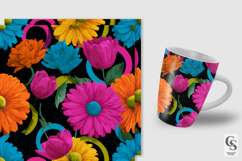 Bright Funky Groovy Flowers Seamless Patterns Product Image 5