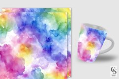 Pastel Watercolor Blotches Digital Papers Product Image 2