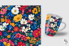 Vibrant Wildflowers Seamless Patterns Product Image 2