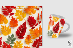 Fall Colorful Leaves Seamless Patterns Product Image 3