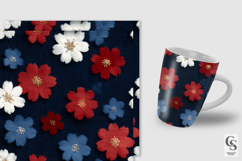 American Floral Fabric Seamless Patterns Product Image 4