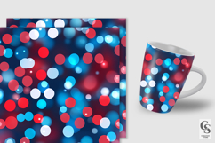 Red and Blue Bokeh Seamless Patterns Product Image 4