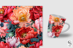 Peony Flower Garden Seamless Patterns Product Image 2
