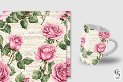 Vintage Pink Roses Seamless Patterns Product Image 4