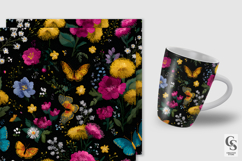 Wildflowers and Butterflies Digital Paper Product Image 2