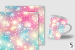 Pastel Bokeh Stars Pattern Digital Papers Product Image 5