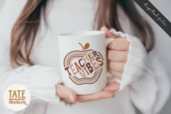 Teacher vibes SVG cut file - Retro teacher school life svg Product Image 3