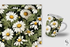 Chamomile Flowers Seamless Patterns, Floral Digital Papers Product Image 2