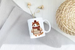 Fat cat in sweater.Stickers and Sublimation PNG. Product Image 7