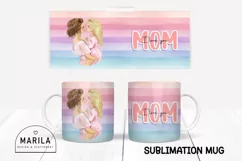 I love you mom Mug Wrap Design / Mother's Day Mug Wrap #12 Product Image 1