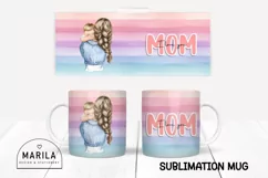I love you mom Mug Wrap Design / Mother's Day Mug Wrap #13 Product Image 1