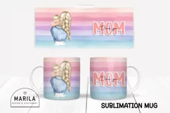 I love you mom Mug Wrap Design / Mother's Day Mug Wrap #15 Product Image 1