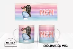 I love you mom Mug Wrap Design / Mother's Day Mug Wrap #18 Product Image 1