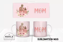 I love you mom Mug Wrap Design / Mother's Day Mug Wrap #2 Product Image 1