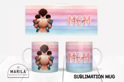 I love you mom Mug Wrap Design / Mother's Day Mug Wrap #23 Product Image 1