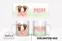 I love you mom Mug Wrap Design / Mother's Day Mug Wrap #3 Product Image 1