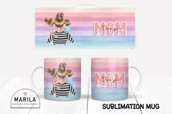 I love you mom Mug Wrap Design / Mother's Day Mug Wrap #30 Product Image 1