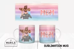 I love you mom Mug Wrap Design / Mother's Day Mug Wrap #31 Product Image 1