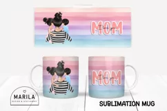 I love you mom Mug Wrap Design / Mother's Day Mug Wrap #32 Product Image 1