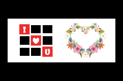 Mug my love design template printing with blank frame photos Product Image 2