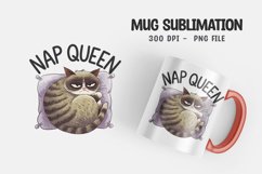 Cat sarcastic quote mug sublimation Product Image 1