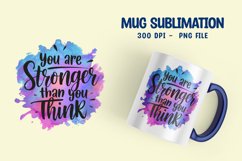 Inspirational quote colorful splash mug sublimation Product Image 1
