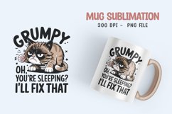 CAT SARCASTIC QUOTE SUBLIMATION mug design Product Image 1