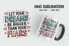 Inspirational quotes mug design png Product Image 1