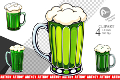 Green Beer Clipart Product Image 1
