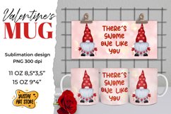 Valentines gnome sublimation mug There&#039;s gnome one like you Product Image 1