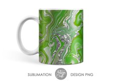 Sublimation mug design, fluid art, chunky glitter Product Image 2