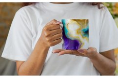 Watercolor Luxury White Purple Mug Wrap| Mug sublimation des Product Image 2