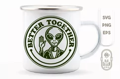 Funny Sarcastic Alien SVG Design Product Image 1