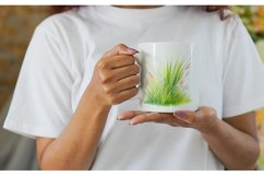 Mug sublimation design with illustration grass Product Image 2