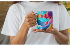 3D Ocean Landscape Mug Wrap | Sublimation Coffee Cup Product Image 3