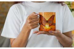 Butterfly with Sunset Mug Wrap| Mug sublimation design Product Image 2