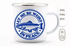 Funny Saying SVG File | Simple Salmon Badge| Fishing SVG Product Image 1