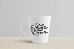 Hippie Quote with Floral Moon Svg. Moon Child Clipart. Product Image 6