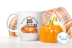 Just a Girl Who Loves Books and Fall png file, Fall raccoon Product Image 4
