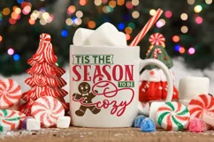 Tis the season to be cozy Pot Holder SVG Product Image 3