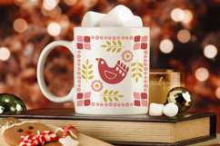 Scandinavian Christmas Bird | Christmas SVG Product Image 2