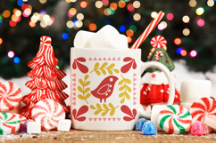 Scandinavian Christmas Bird | Christmas SVG Product Image 2