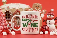 I'm dreaming of a wine Christmas| Christmas SVG Product Image 2
