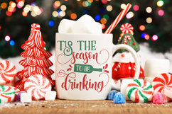 Tis the season to be drinking | Christmas SVG Product Image 2