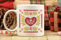 Scandinavian Christmas Heart | Christmas SVG Product Image 2